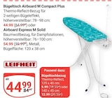 Aktuelle Bügelbrett Angebote bei GLOBUS in Salzgitter Aktuelles Bügeltisch Airboard M Compact Plus Angebot bei GLOBUS in Salzgitter ab 9,99 €
