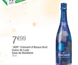 AOP Crémant d’Alsace Brut Coeur de Lune - CAVE DE BESTHEIM dans le catalogue Carrefour