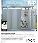 Aktuelle Gartenhaus Angebote bei Hellweg in Essen Aktuelles Metall-Gerätehaus „HighLine“ Angebot bei Hellweg in Essen ab 1.999,00 €