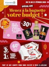 Catalogue Supermarchés E.Leclerc en cours à Saurat et alentours, "Menez à la baguette votre budget", 68 pages, 10/02/2026 - 21/02/2026