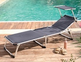 Bain de soleil pliant avec pare soleil - Super U à Rueil-Malmaison Bain de soleil pliant avec pare soleil en promo chez Super U Rueil-Malmaison à 48,99 €