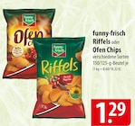 funny-frisch Riffels oder Ofen Chips Angebote bei famila Nordost Gifhorn für 1,29 €