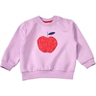 Aktuelle Äpfel Angebote bei dm-drogerie markt in Salzgitter Aktuelles Sweatshirt mit Apfel-Motiv, lila, Gr. 86 Angebot bei dm-drogerie markt in Salzgitter ab 8,90 €