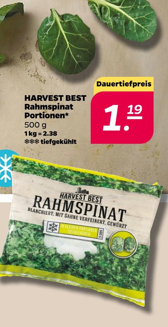 Rahmspinat Portionen