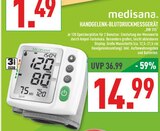 HANDGELENK-BLUTDRUCKMESSGERÄT Angebote von medisana bei Marktkauf Pulheim für 14,99 €