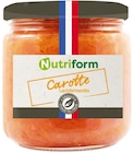 Carottes lactofermentées - NUTRIFORM en promo chez NaturéO Issy-les-Moulineaux à 2,25 €