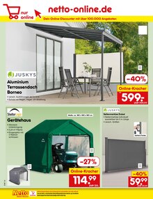 Gartenhaus im Netto Marken-Discount Prospekt "Aktuelle Angebote" mit 65 Seiten (Duisburg)