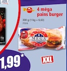 4 méga pains burger - Serebis en promo chez Norma 4 méga pains burger - Serebis dans le catalogue Norma