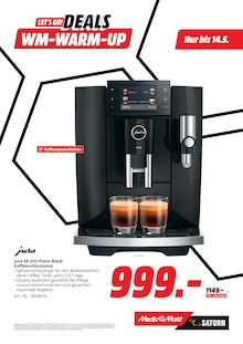 Kaffeevollautomat im MediaMarkt Saturn Prospekt "LET'S GO! DEALS WM-WARM-UP" mit 32 Seiten (Ingolstadt)