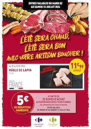 Prospectus Rayon Boucherie Carrefour à Annemasse, "L'été sera chaud, l'été sera bon avec votre artisan boucher !", 6 pages, 02/07/2024 - 13/07/2024