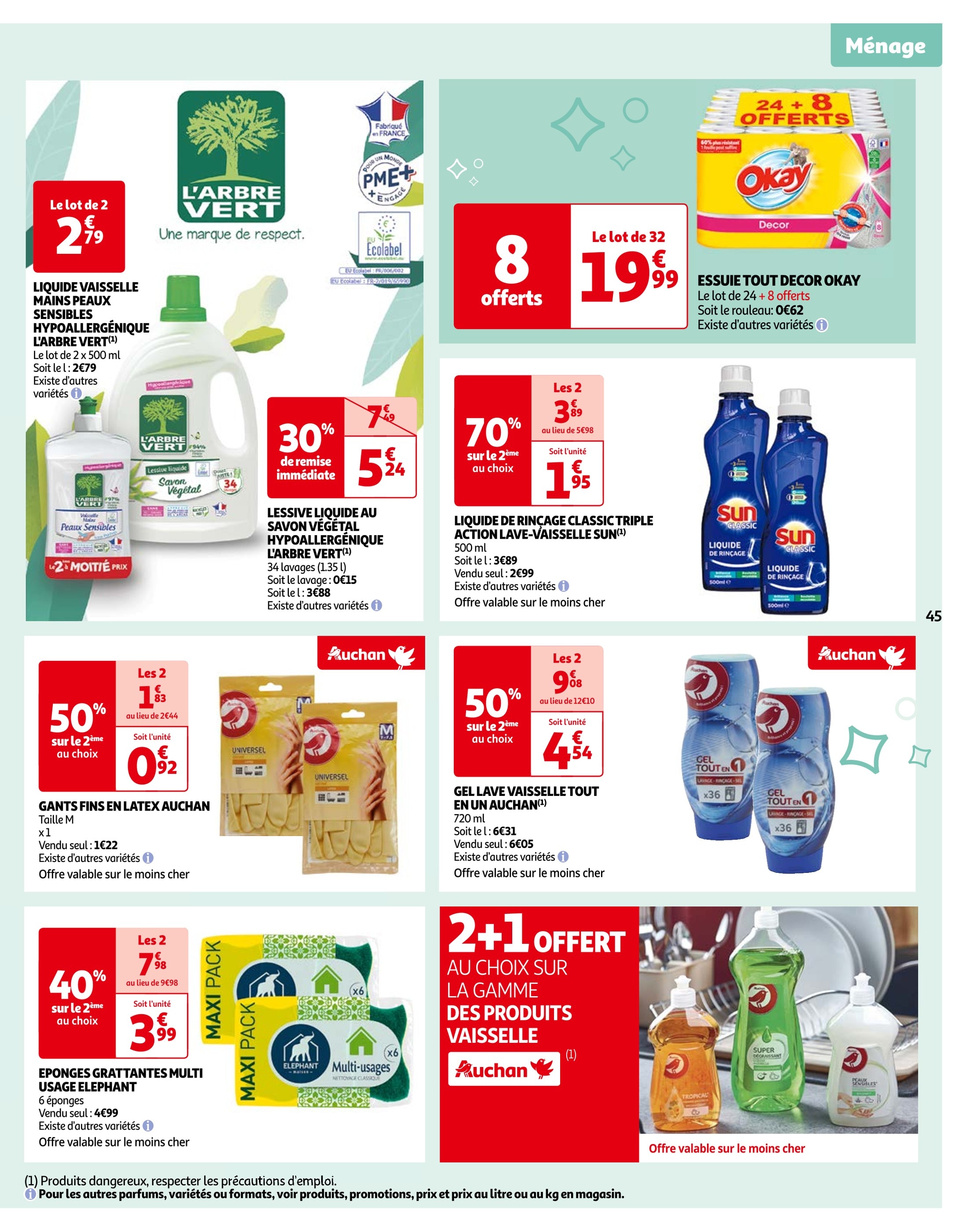 AUCHAN Auchan lessive liquide laine et délicats 1,5l pas cher