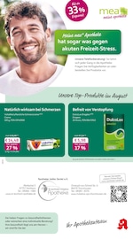 mea - meine apotheke Apotheken Prospekt der aktuellen Woche mit 4 Seiten, gültig von 01.08.2026 bis 31.08.2026, in Kirchheim und Umgebung Aktueller mea - meine apotheke Apotheken Prospekt in Kirchheim und Umgebung, "Unsere August-Angebote" mit 4 Seiten, 01.08.2026 - 31.08.2026