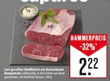 Zart gereiftes Rindfleisch aus Deutschland: Rumpsteaks bei Marktkauf im Aschaffenburg Prospekt für 2,22 €