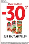 -30 % remise immédiate sur tout ALVALLE à Intermarché Hyper dans Chaligny
