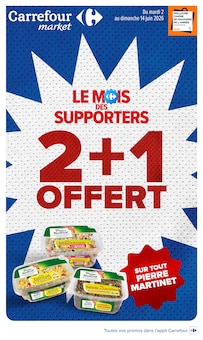 Catalogue Carrefour Market de la semaine "LE MOIS DES SUPPORTERS" avec 1 pages, valide du 02/06/2026 au 14/06/2026 pour Les Angles et alentours Prospectus Carrefour Market de la semaine "LE MOIS DES SUPPORTERS" avec 1 pages, valide du 02/06/2026 au 14/06/2026 pour Les Angles et alentours