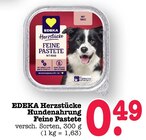 Aktuelle Feinkostlebensmittel Angebote bei E center in Mannheim Aktuelles Herzstücke Hundenahrung Feine Pastete mit Rind Angebot bei E center in Mannheim ab 0,49 €