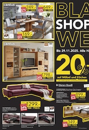 Eckbank im BRAUN Möbel-Center Prospekt in Singen Aktueller BRAUN Möbel-Center Prospekt mit Eckbank, "BLACK SHOPPING WEEK", Seite 2