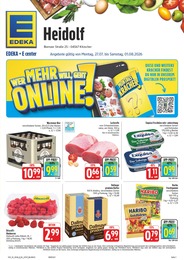EDEKA Prospekt „Wir lieben Lebensmittel!“ für Trebishain und Umgebung mit 38 Seiten EDEKA Prospekt für Trebishain und Umgebung: „Wir lieben Lebensmittel!“, 38 Seiten, 27.07.2026 - 01.08.2026