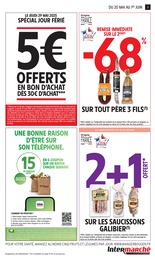 Prix et réduction Saucisse De Porc dans le prospectus Intermarché en cours Offre Saucisse De Porc dans le catalogue Intermarché du moment à la page 3