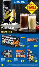 Lidl Proteinriegel im Prospekt 