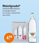 Natürliches Mineralwasser bei Trink und Spare im Prospekt "" für 4,99 €