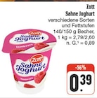 nah und gut Theisseil - Sahne Joghurt Angebot im Prospekt Sahne Joghurt bei nah und gut im Theisseil Prospekt für 0,39 €
