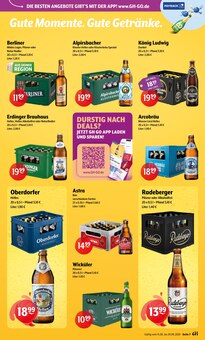 Erdinger im aktuellen Getränke Hoffmann Prospekt (Potsdam) Erdinger im Getränke Hoffmann Prospekt "Aktuelle Angebote" mit 9 Seiten (Potsdam)