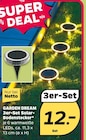 3er-Set Solar-Bodenstecker von GARDEN DREAM im aktuellen Netto mit dem Scottie Prospekt für 12,00 €