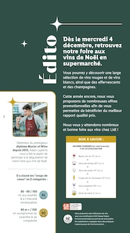 Prospectus Lidl de la semaine "Foire aux Vins" avec 2 pages, valide du 04/12/2024 au 11/12/2024 pour Givors et alentours