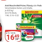Aktuelles Waschmittel Pulver, Flüssig oder Pods Angebot bei GLOBUS in Mannheim ab 16,49 €