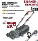 Akku-Rasenmäher KX-ARM 1832 LiSolo von Kraft für 99,99 € bei POCO im Angebot Akku-Rasenmäher KX-ARM 1832 LiSolo von Kraft im aktuellen POCO Prospekt
