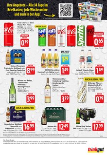 Coca Cola im Trinkgut Prospekt "Aktuelle Angebote" mit 6 Seiten (Heidelberg)