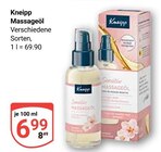 Massageöl Angebote von Kneipp bei GLOBUS Duisburg für 6,99 €