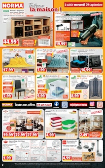Catalogue Norma à Uckange cette semaine, valable du 09/09/2026 au 15/09/2026 Prospectus Norma à Uckange, "Votre Discounter Régional", 14 pages de promos valables du 09/09/2026 au 15/09/2026