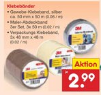 Gewebe-Klebeband Angebote von 3M bei Netto Marken-Discount Regensburg für 2,99 €