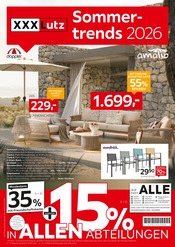 Aktueller XXXLutz Möbelhäuser Prospekt mit Sonnenschirm, "Sommertrends 2026", Seite 1