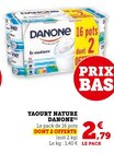 Yaourt Nature - Danone dans le catalogue Super U