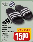 Badepantoletten Aqua im Angebot bei REWE in Willich Badepantoletten Aqua Angebote von adidas bei REWE Willich für 15,00 €
