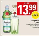 Gin Angebote von Tanqueray bei WEZ Bad Oeynhausen für 13,99 €