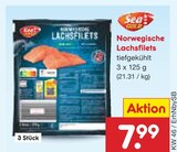 Aktuelles Norwegische Lachsfilets Angebot bei Netto Marken-Discount in Heidelberg ab 7,99 €