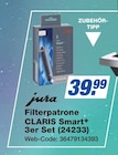 Filterpatrone CLARIS Smart+ 3er Set Angebote von jura bei expert Hannover für 39,99 €