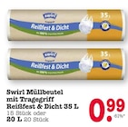 Müllbeutel mit Tragegriff Reißfest & Dicht Angebote von Swirl bei E center Ludwigshafen für 0,99 €