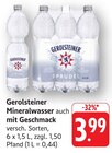 Mineralwasser Angebote von Gerolsteiner bei EDEKA Pirmasens für 3,99 €