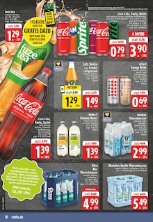 Cola im aktuellen EDEKA Prospekt (Erkelenz) Cola im EDEKA Prospekt "Aktuelle Angebote" mit 26 Seiten (Erkelenz)