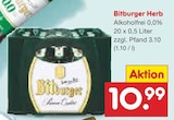 Herb Alkoholfrei 0,0% Angebote von Bitburger bei Netto Marken-Discount Regensburg für 10,99 €
