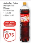 Aktuelles Eistee Pfirsich oder Zitrone Angebot bei GLOBUS in Leipzig ab 0,75 €
