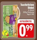 Toastbrötchen Dinkel im EDEKA Prospekt Toastbrötchen Dinkel von GUT&GÜNSTIG im aktuellen EDEKA Prospekt für 0,99 €