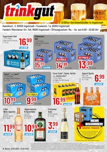 Cola im Trinkgut Prospekt "Entdecken Sie tolle Angebote!" mit 4 Seiten (Ingolstadt)