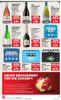Mineralwasser im Kaufland Prospekt "Hier bin ich richtig" mit 80 Seiten (Mannheim)
