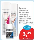 Aktuelles Maximum Protection Deo-Spray oder Roll-On Angebot bei budni in Hamburg ab 3,49 €